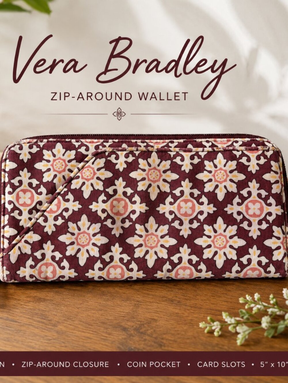 Vera Bradley Zip-Around Wallet